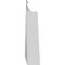 Ekena Millwork Acorn Architectural Grade PVC Pediment, 60"W x 15"H x 2-3/4"P (Pitch 6/12) PEDPS060X150ACR00 - alternate 2